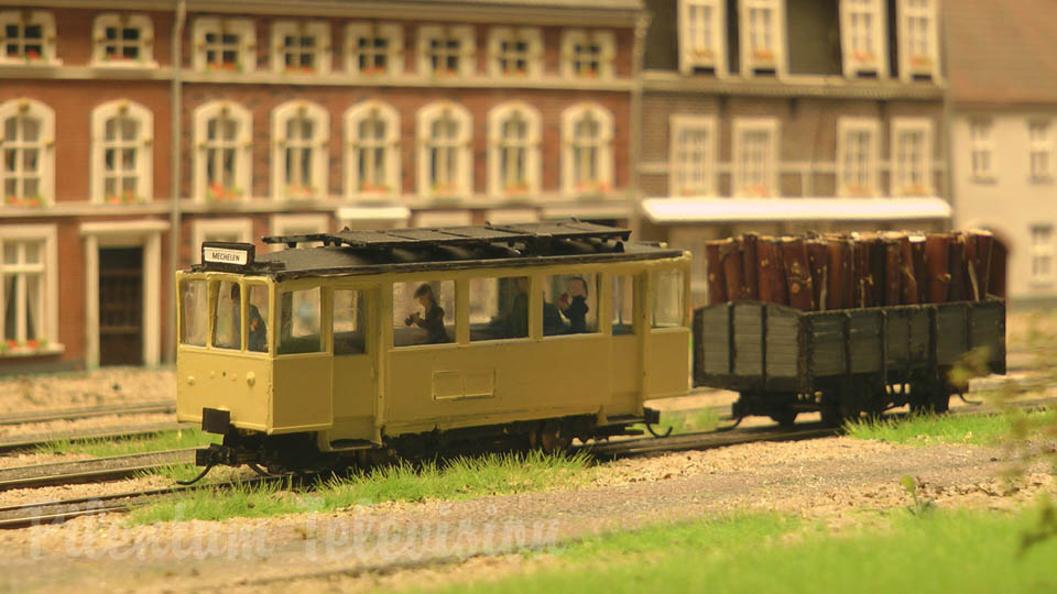 Il tram o tranvia a Westerlo - Plastico ferroviario del club MSC de Kempen dal Belgio