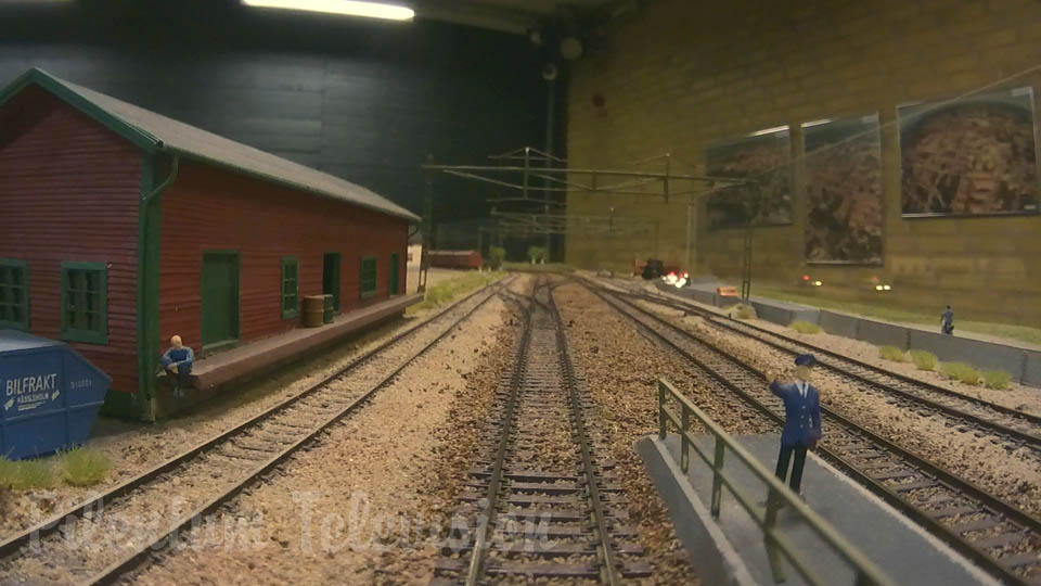 Trains and Scale Modeling - Cab Ride on the largest model railroad in Sweden
