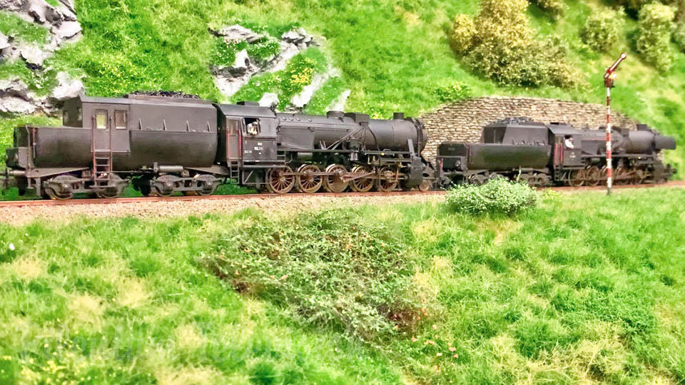 Locomotivă cu aburi - Alunecarea roților - Model de tren și modelism feroviar