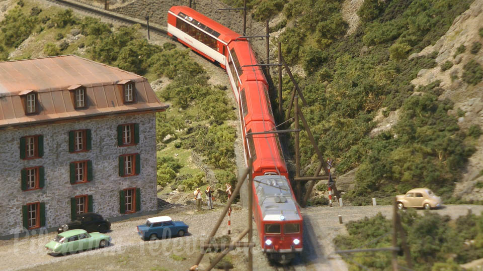 Trains miniatures en action: L'un des plus beaux modèles réduits de chemin de fer de Suisse à HO